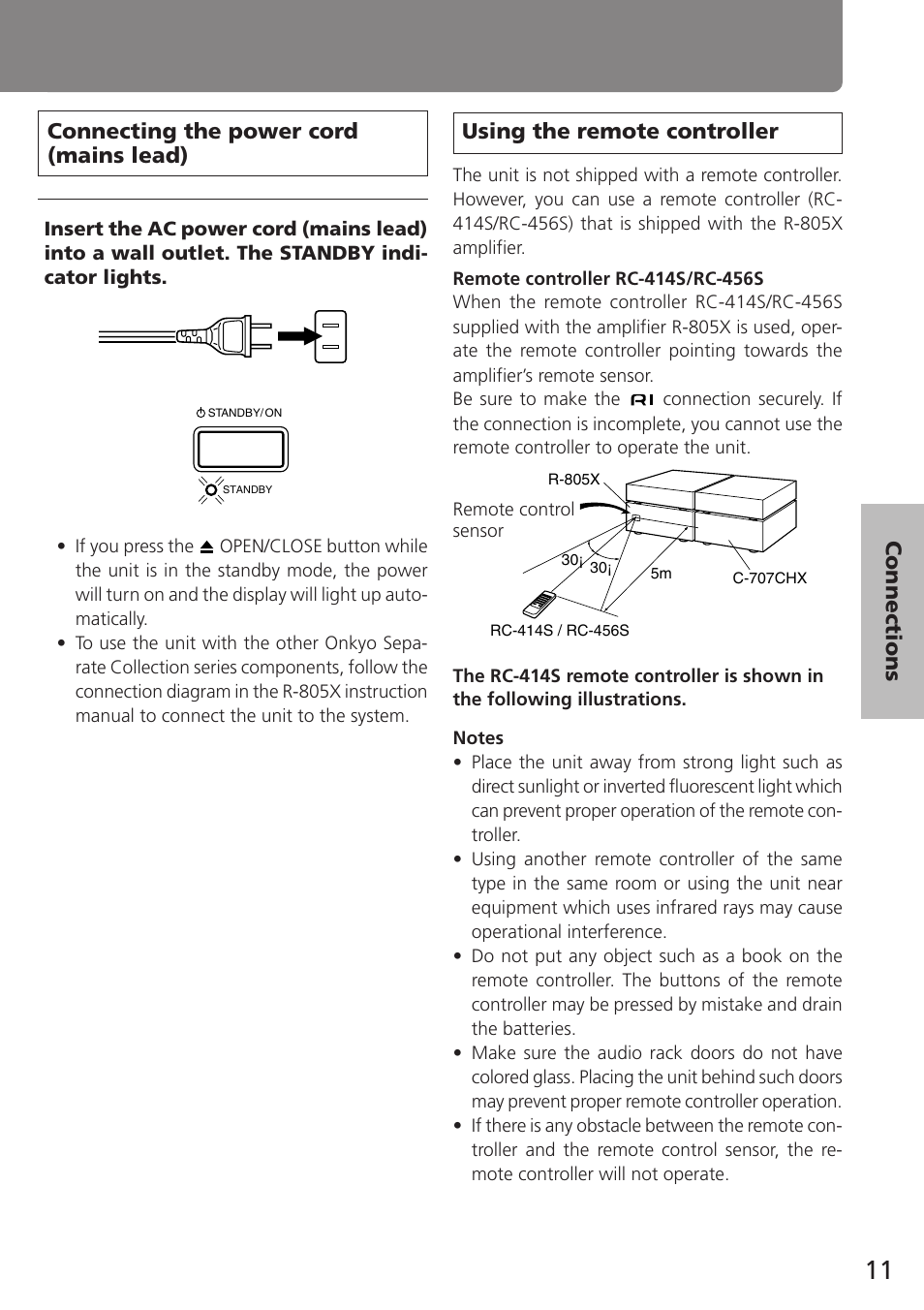 Onkyo C-707CHX User Manual | Page 11 / 28