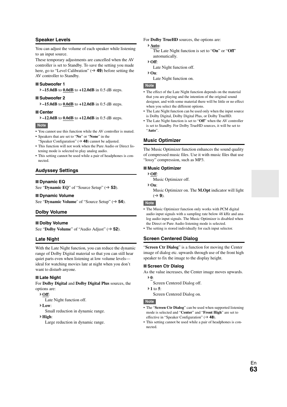 Onkyo PR-SC5508 User Manual | Page 63 / 108