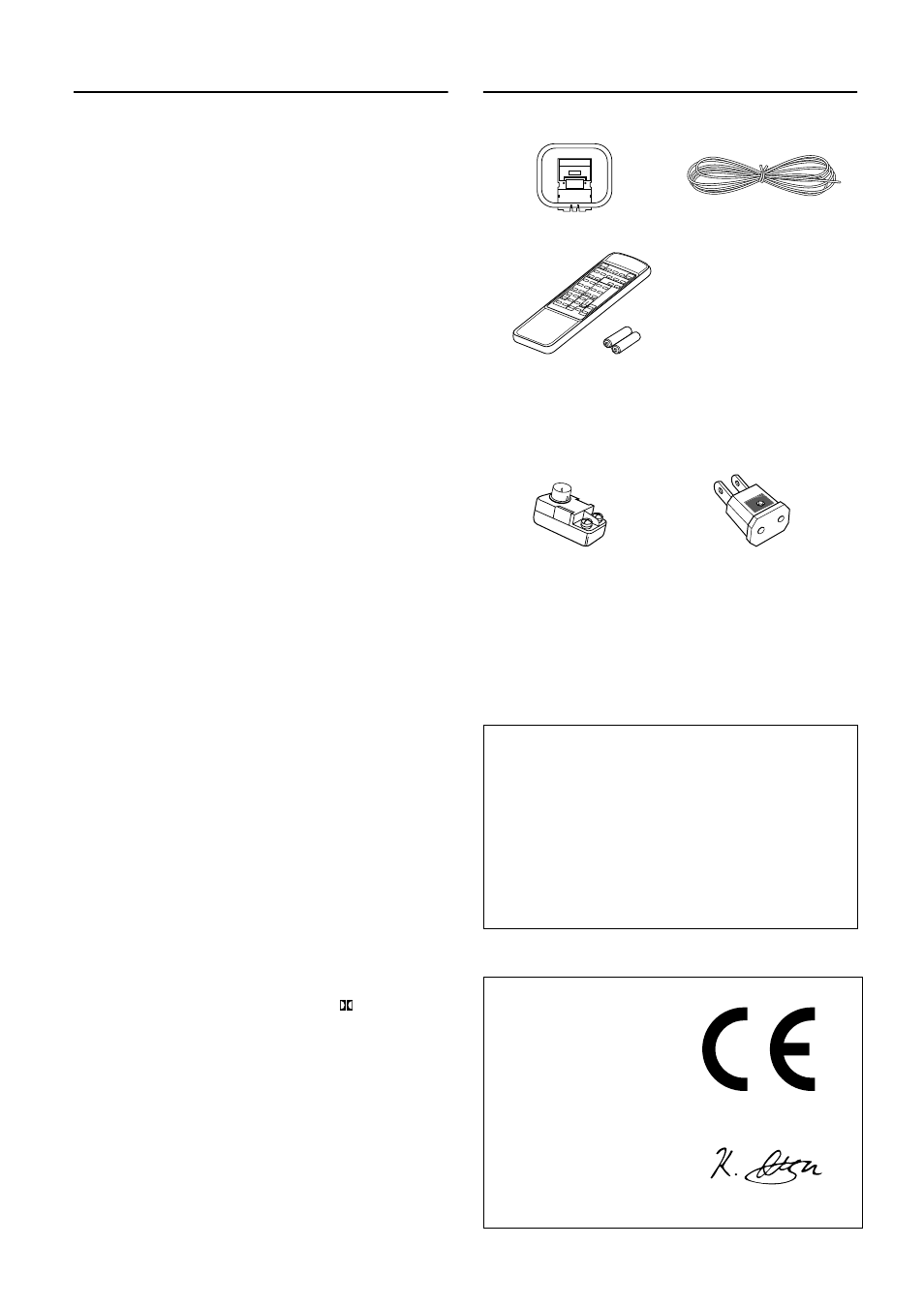 Features, Supplied accessories, Declaration of conformity | Onkyo TX-DS484 User Manual | Page 4 / 32