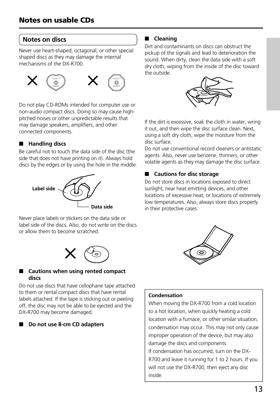 Onkyo DX-R700 User Manual | Page 13 / 48