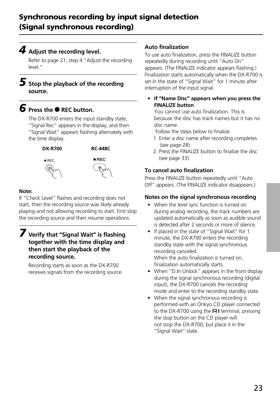 Onkyo DX-R700 User Manual | Page 23 / 48