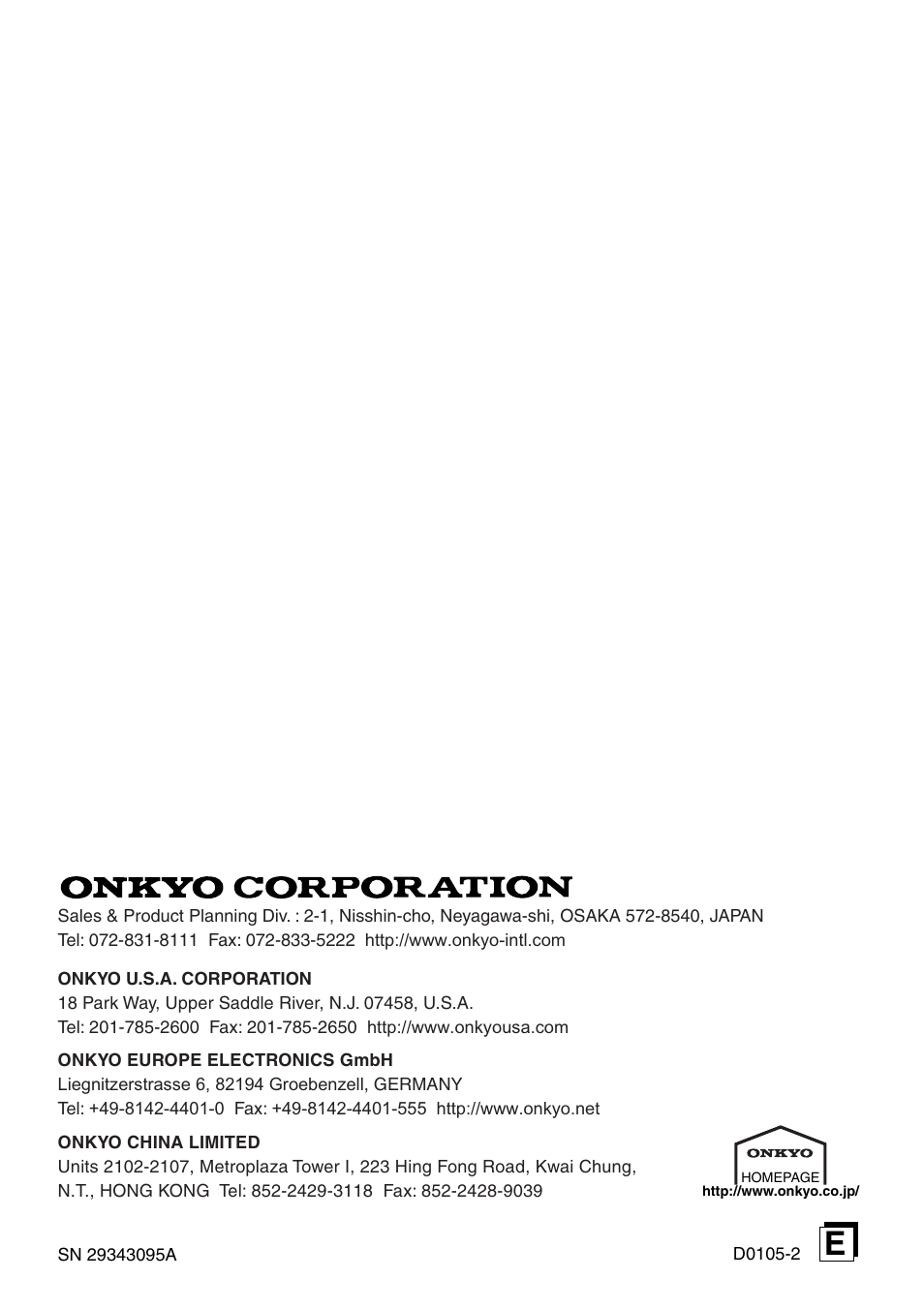 Onkyo DX-R700 User Manual | Page 48 / 48