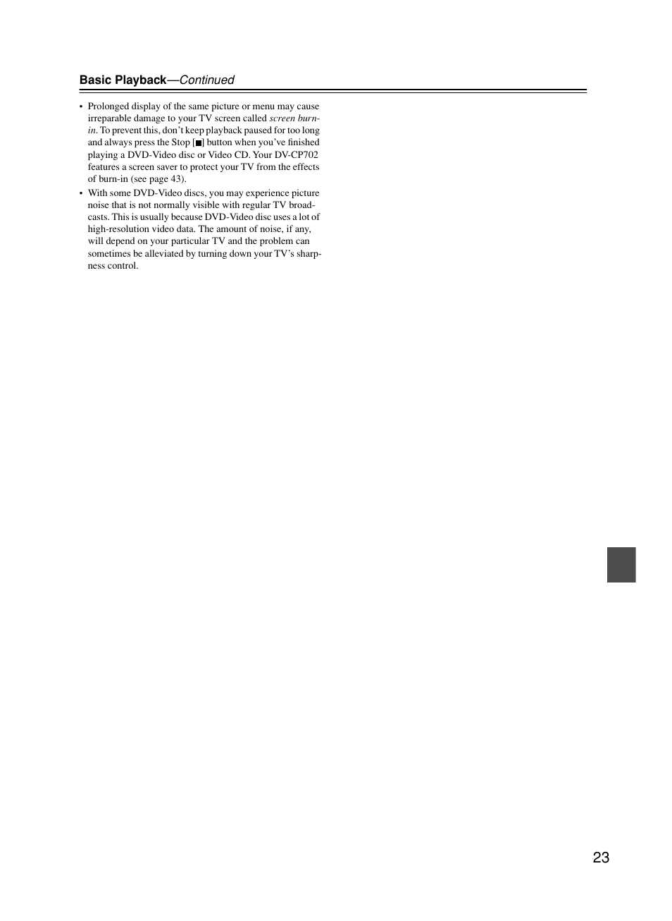 Onkyo DV-CP702 User Manual | Page 23 / 53