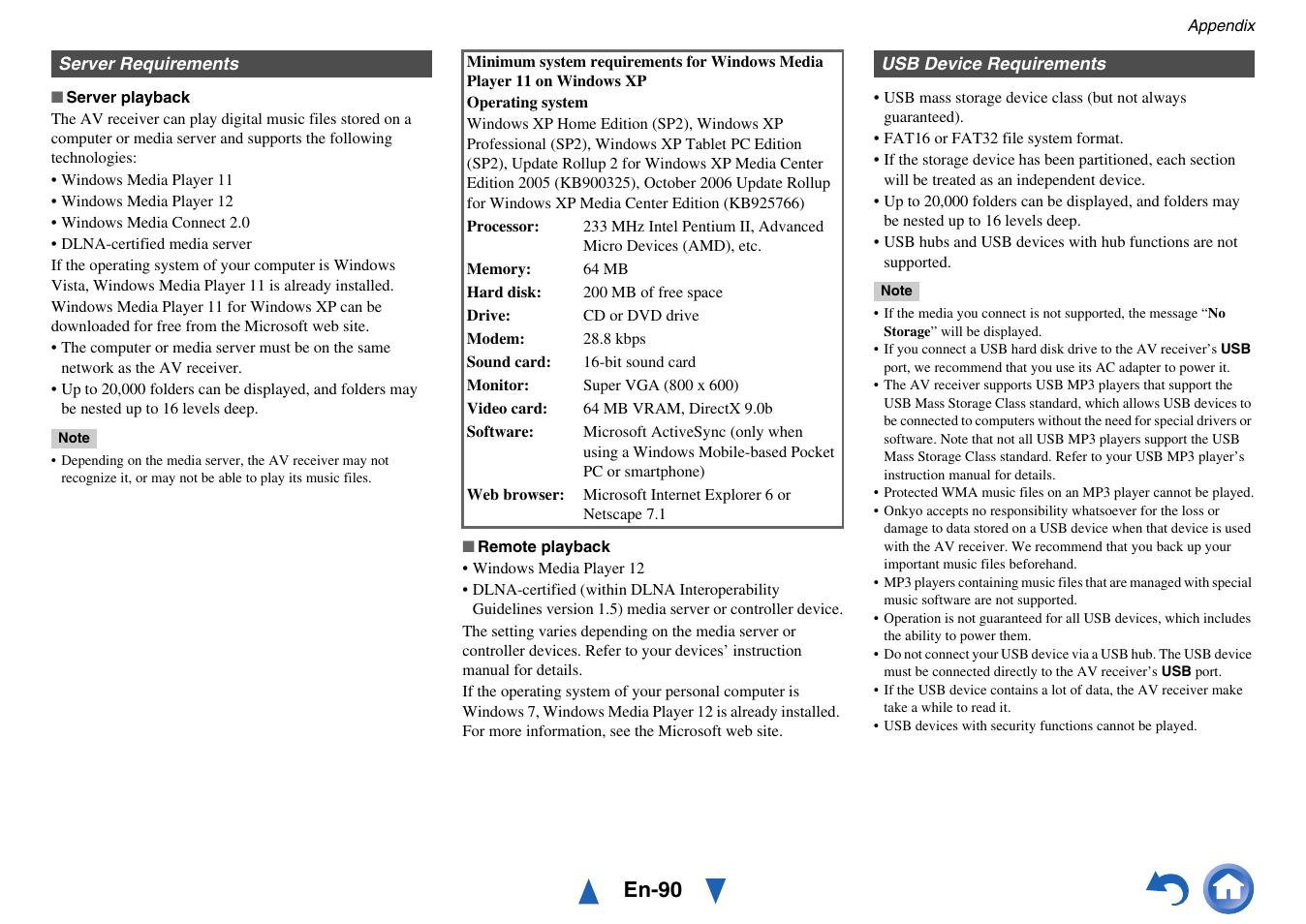 En-90 | Onkyo AV RECEIVER HT-RC460 User Manual | Page 90 / 140