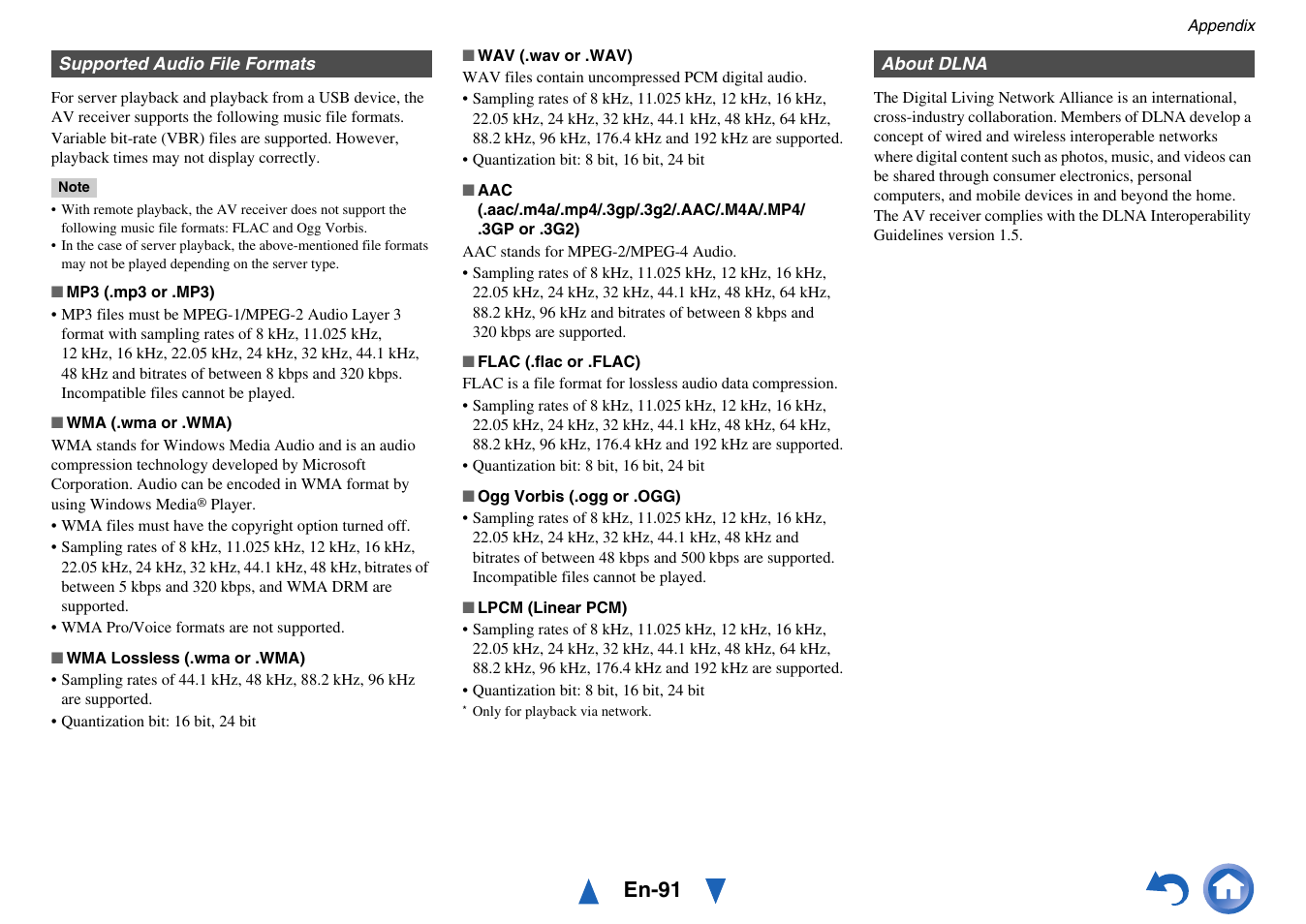 En-91 | Onkyo AV RECEIVER HT-RC460 User Manual | Page 91 / 140