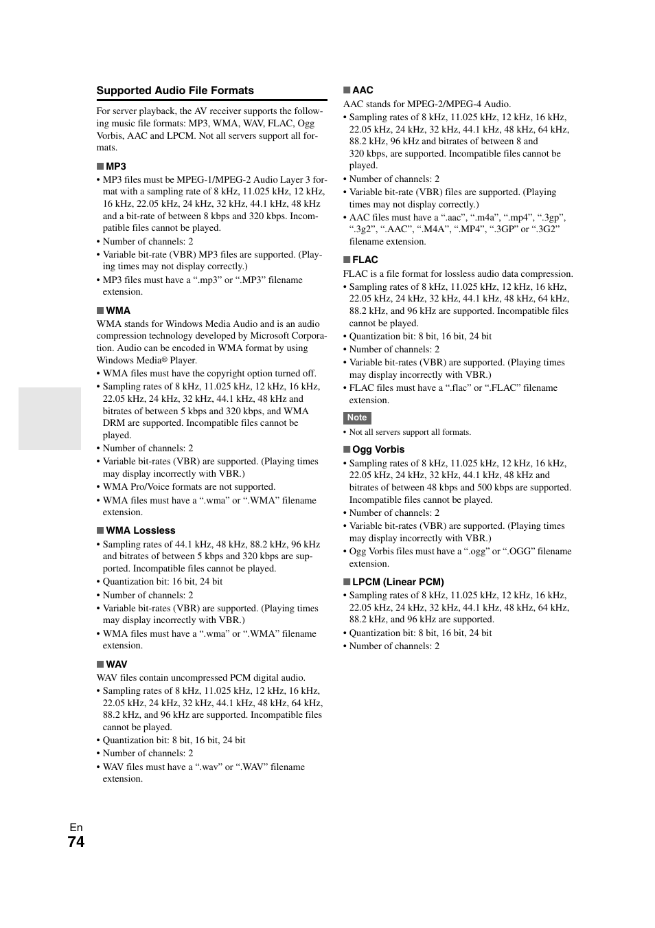 Onkyo TX-NR3008 User Manual | Page 74 / 116