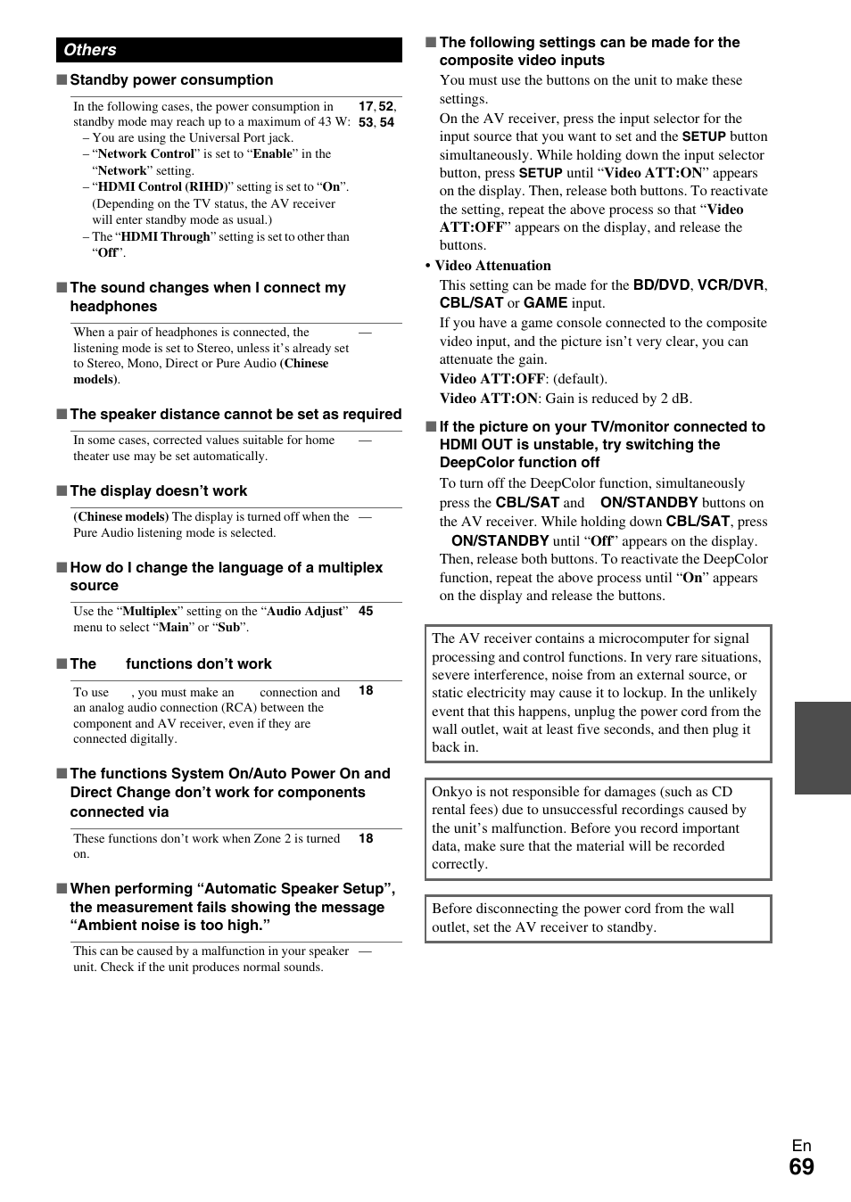 Onkyo 7.2-Channel Network Audio/Video Receiver HT-RC360 User Manual | Page 69 / 84