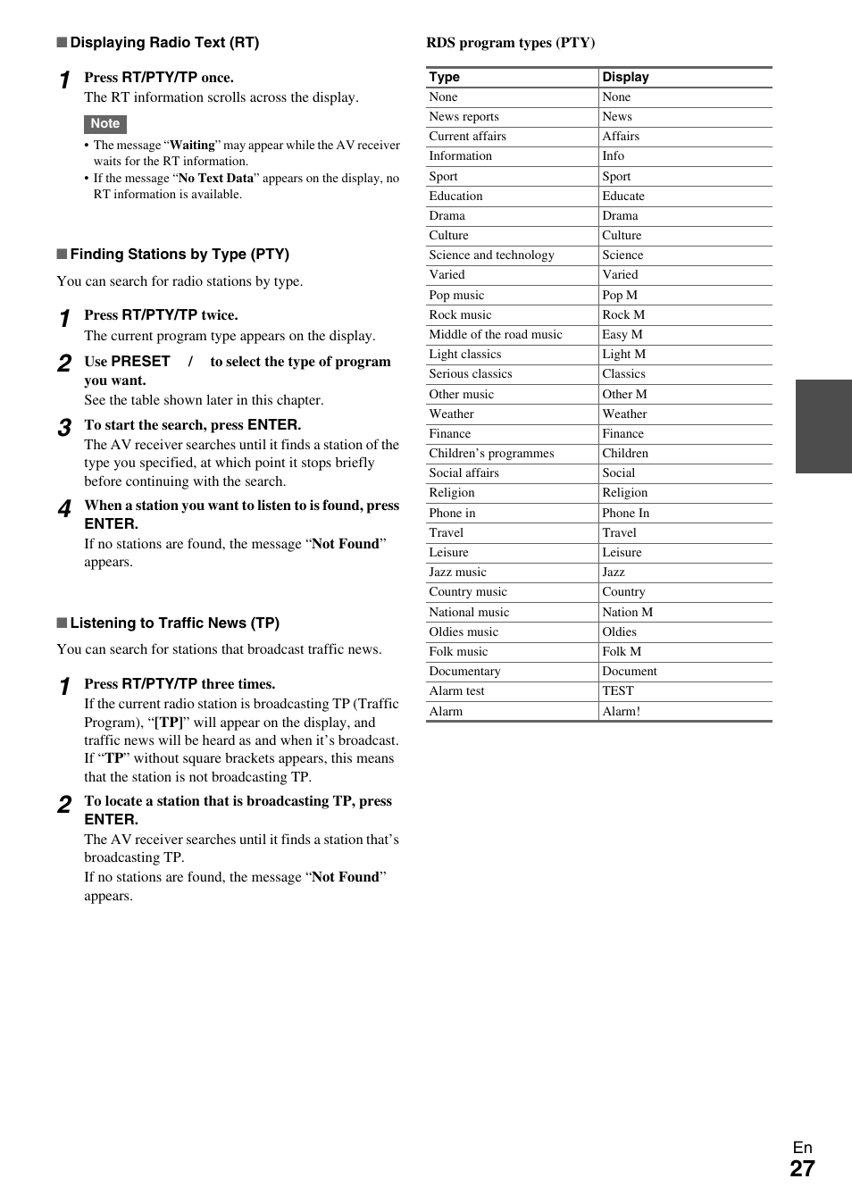 Onkyo AV Receiver TX-NR509 User Manual | Page 27 / 76