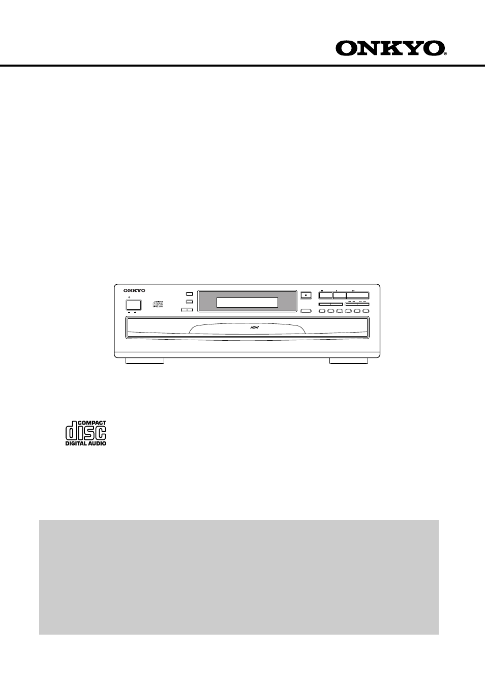 Onkyo DX-C380 User Manual | 16 pages