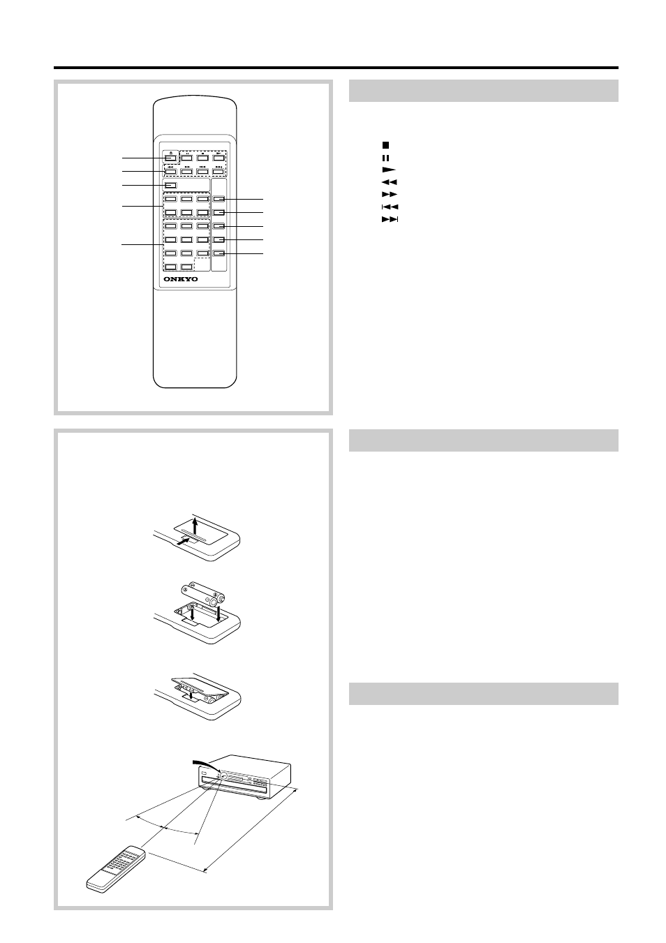 Remote controller, Using the remote controller | Onkyo DX-C380 User Manual | Page 6 / 16