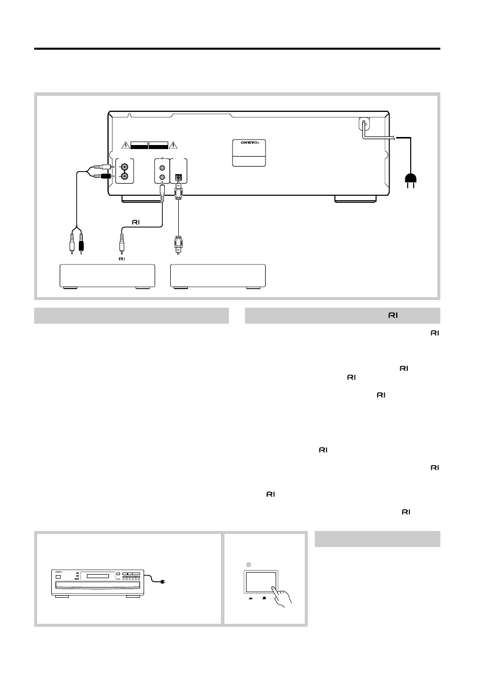 System connections | Onkyo DX-C380 User Manual | Page 7 / 16