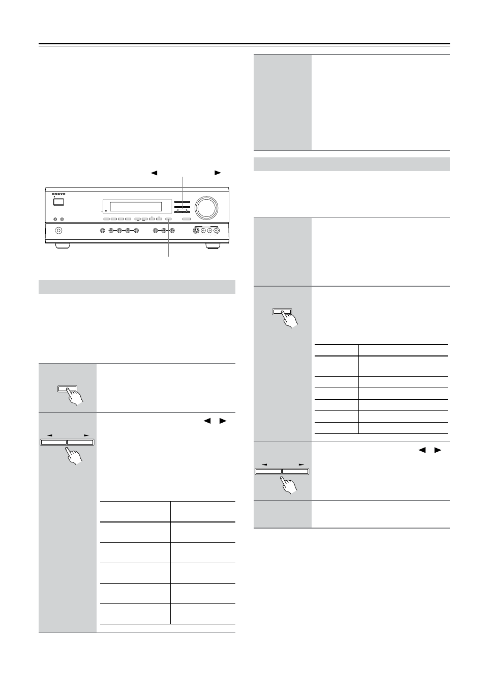 Configuring speaker set a, Setting the crossover frequency, Specifying speaker distances | Repeat steps 2 and 3 for all six parameters | Onkyo TX-SR501 User Manual | Page 26 / 48