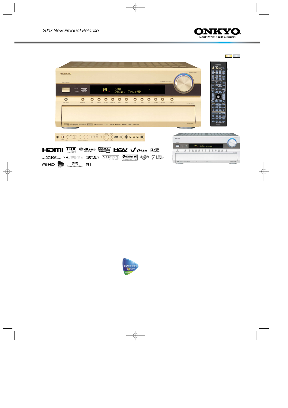 Onkyo TX-NR905 User Manual | 4 pages