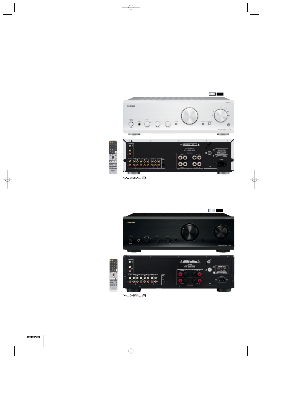 A-9555, A-9755, Integrated digital amplifier | Onkyo DV-SP1000E User Manual | Page 8 / 8