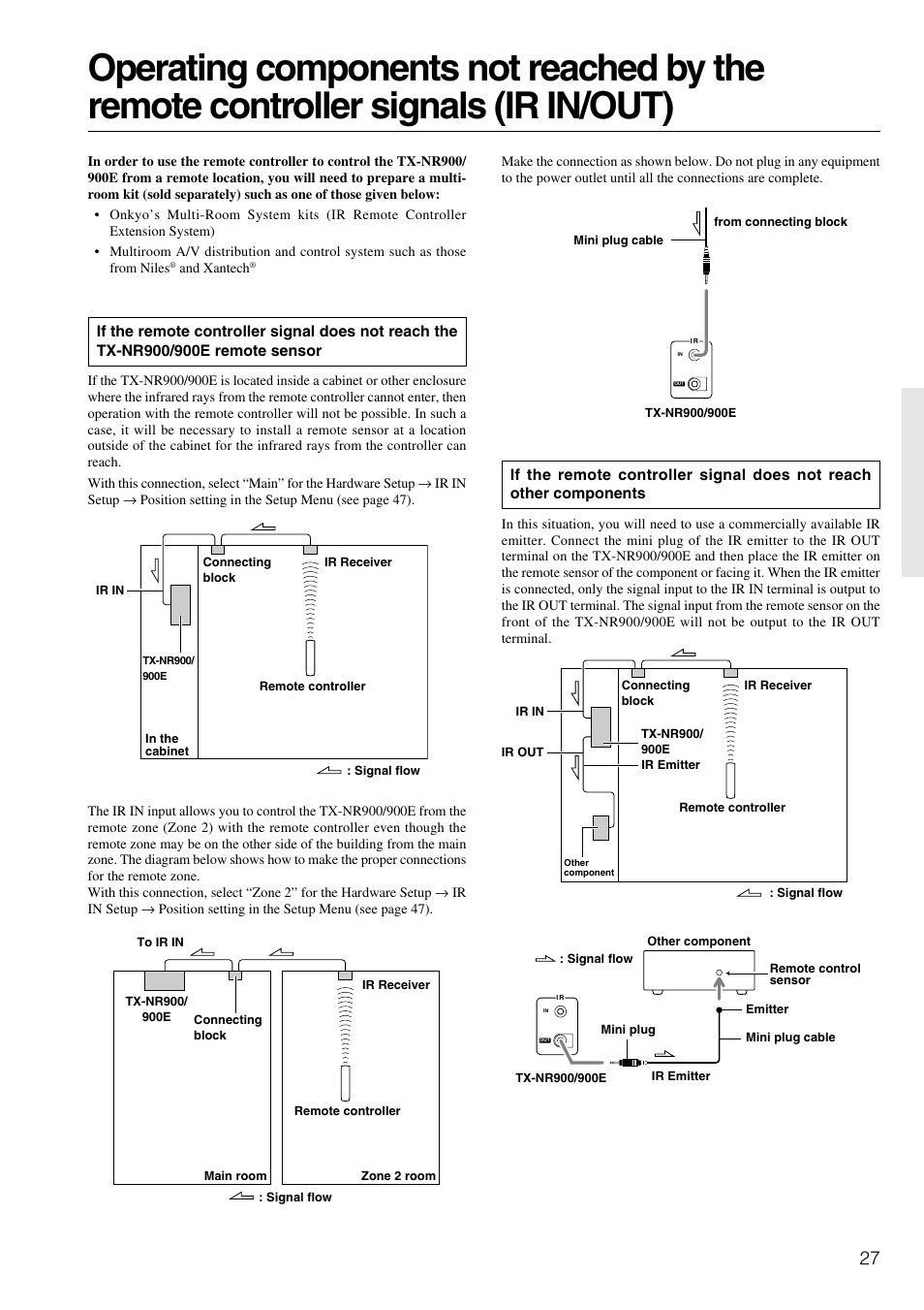 Onkyo TX-NR900E User Manual | Page 27 / 84