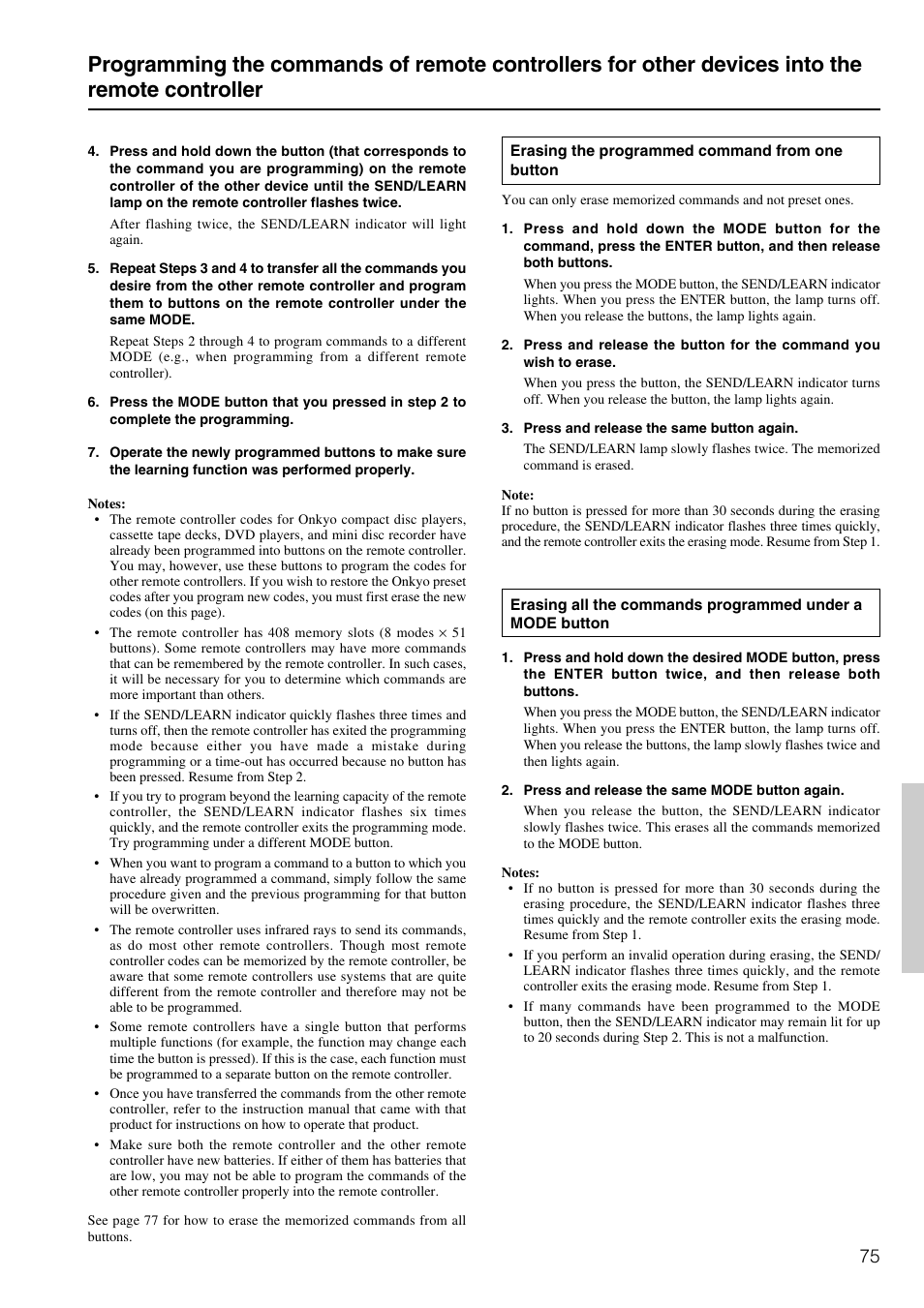 Onkyo TX-NR900E User Manual | Page 75 / 84