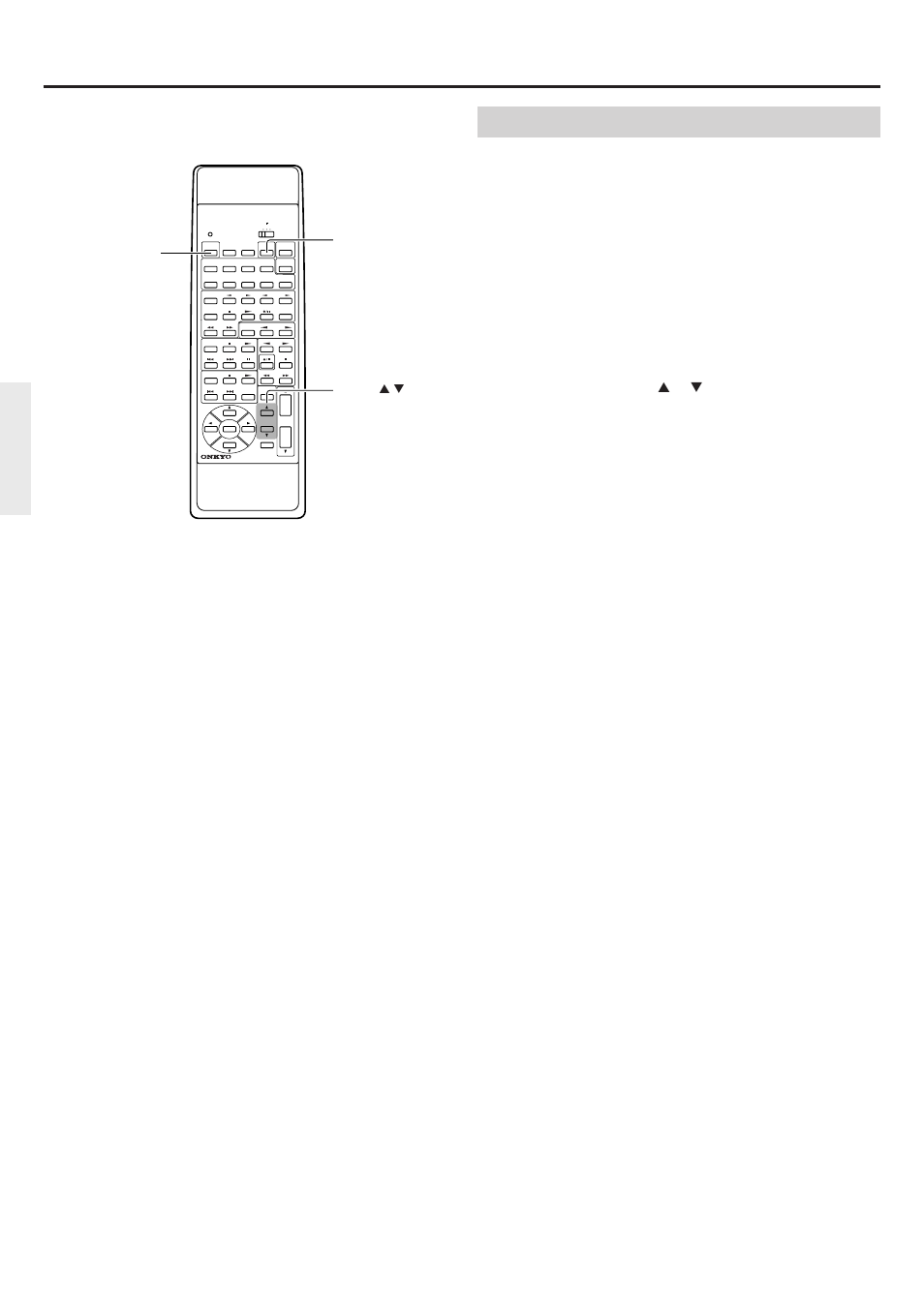 Speaker system setup, Level calibration using remote controller, Power button test tone button level y / u button | Onkyo TX-DS656 User Manual | Page 24 / 56