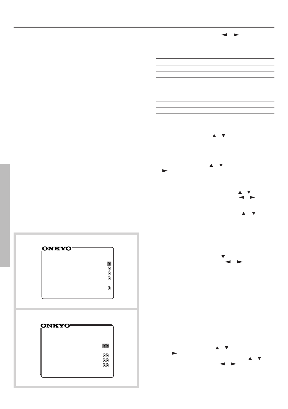Input source selection and surround setup | Onkyo TX-DS656 User Manual | Page 26 / 56