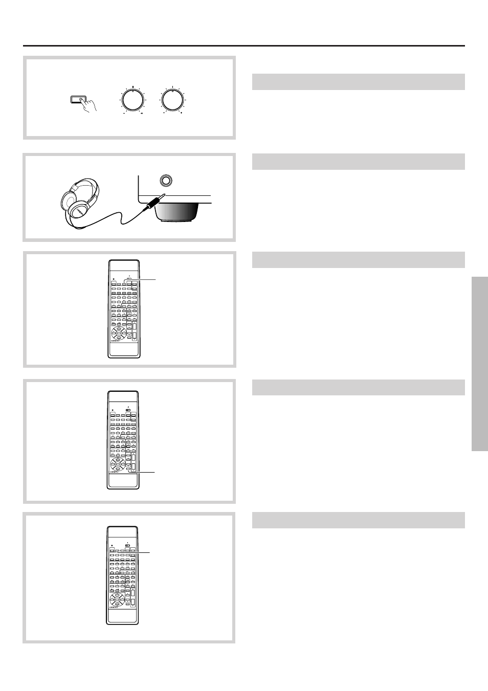 Input source selection and surround setup, Useful functions for playback adjusting the tone, Using headphones | Changing the brightness of the display, Using the muting function, Falling asleep with music (sleep function) | Onkyo TX-DS656 User Manual | Page 31 / 56