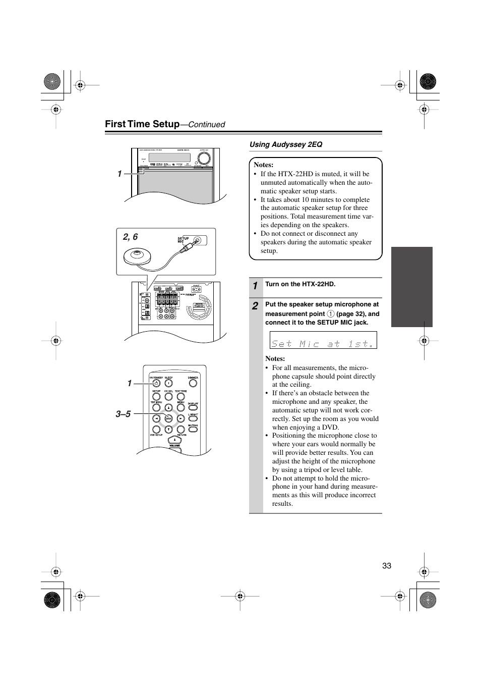 First time setup | Onkyo HTX-22HD User Manual | Page 33 / 76