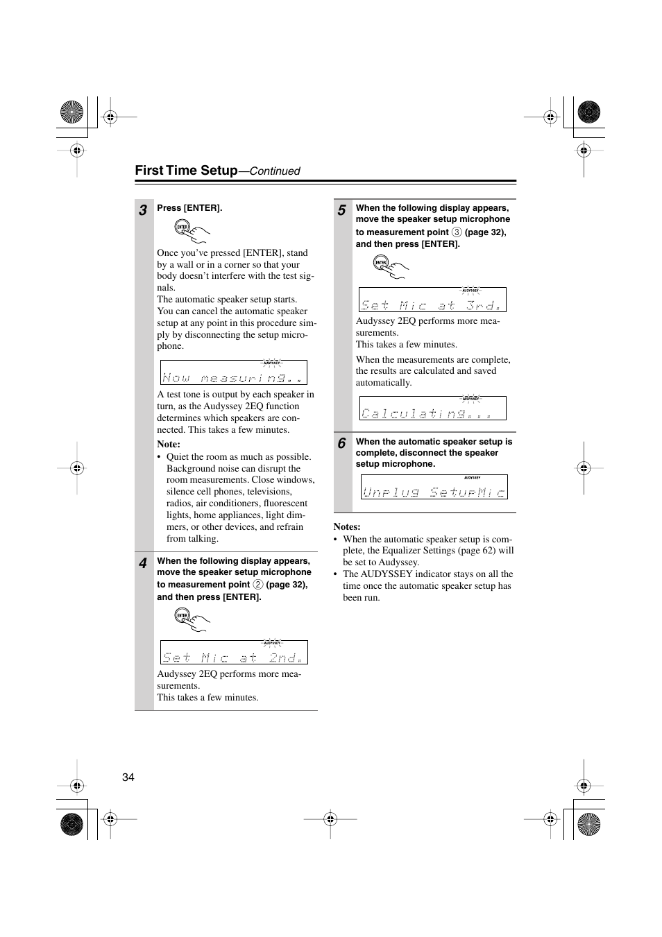 First time setup | Onkyo HTX-22HD User Manual | Page 34 / 76