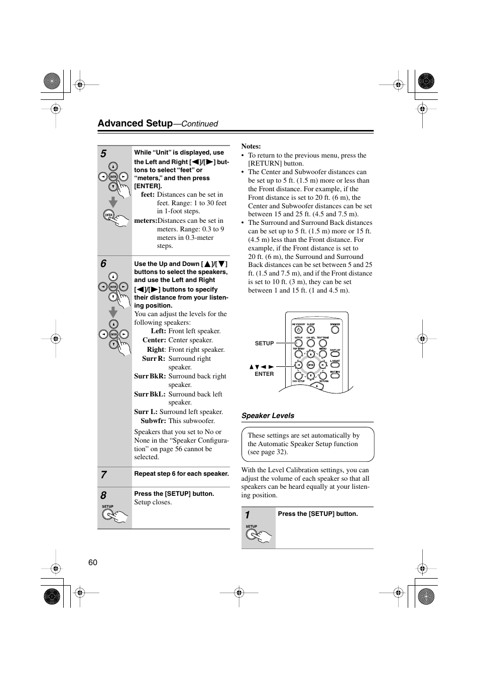 Advanced setup | Onkyo HTX-22HD User Manual | Page 60 / 76