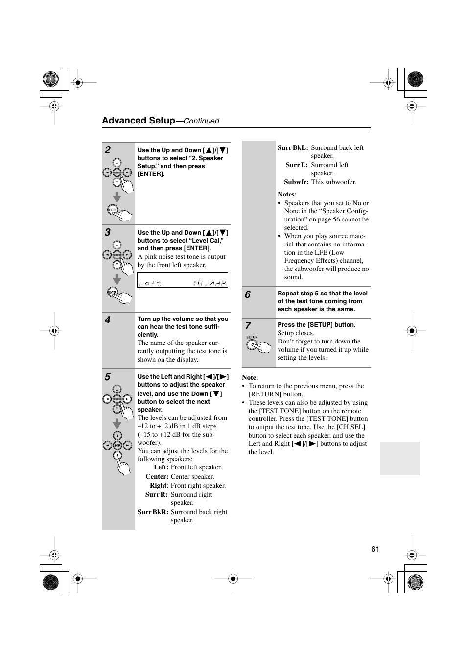 Advanced setup | Onkyo HTX-22HD User Manual | Page 61 / 76