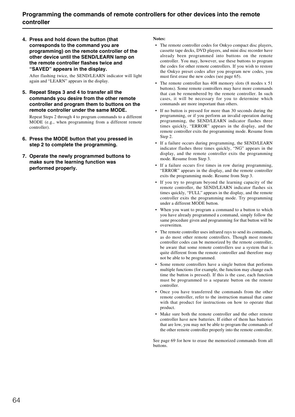 Onkyo TX-DS787 User Manual | Page 64 / 76