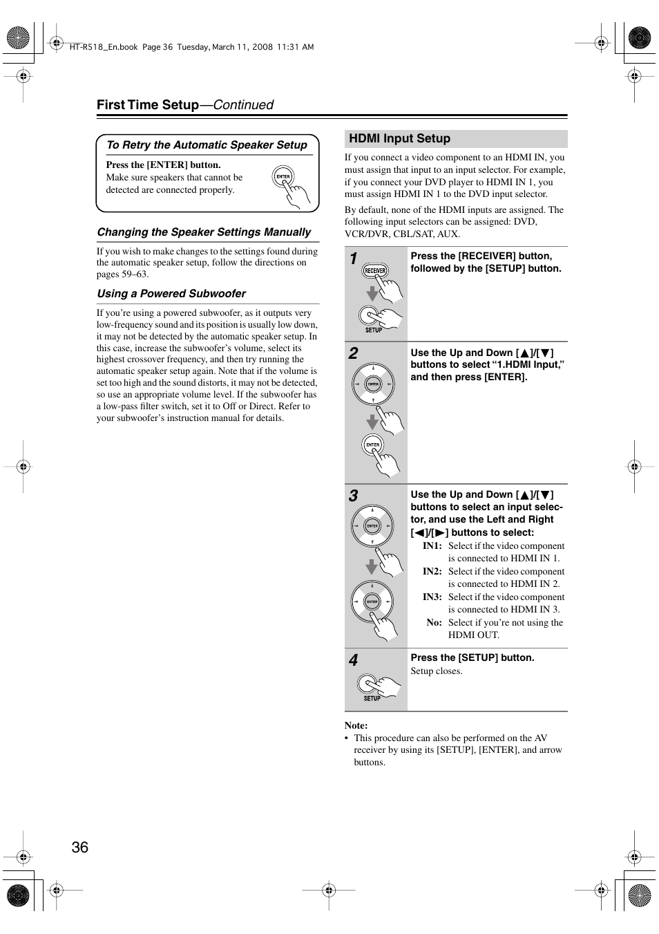 Onkyo HT-R518 User Manual | Page 36 / 80
