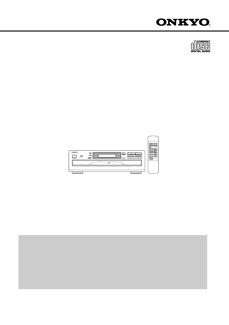 Onkyo DX-C370 User Manual | 16 pages