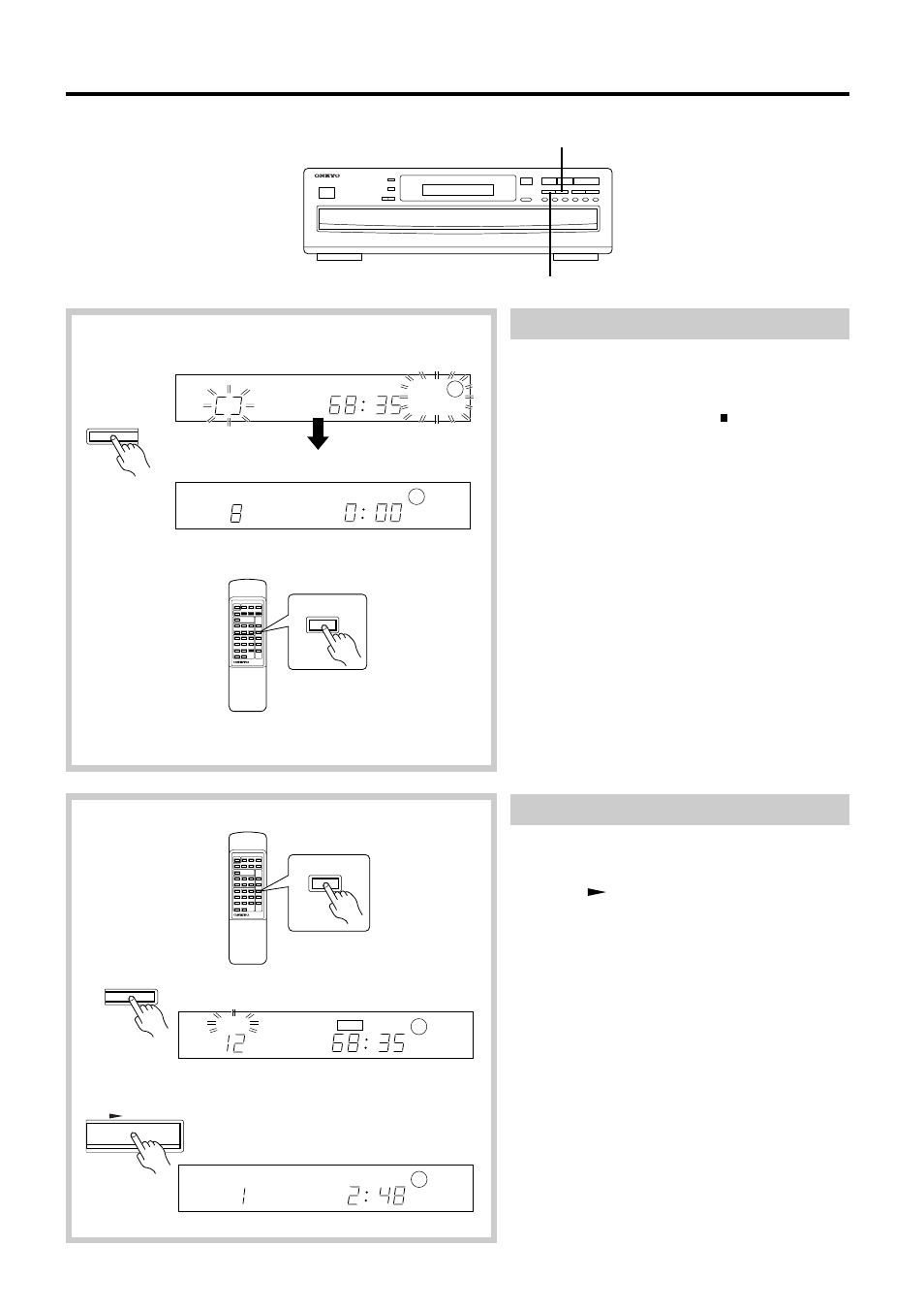 Playing cds, Playing back tracks at random, Repeating all tracks of all discs | Onkyo DX-C370 User Manual | Page 13 / 16