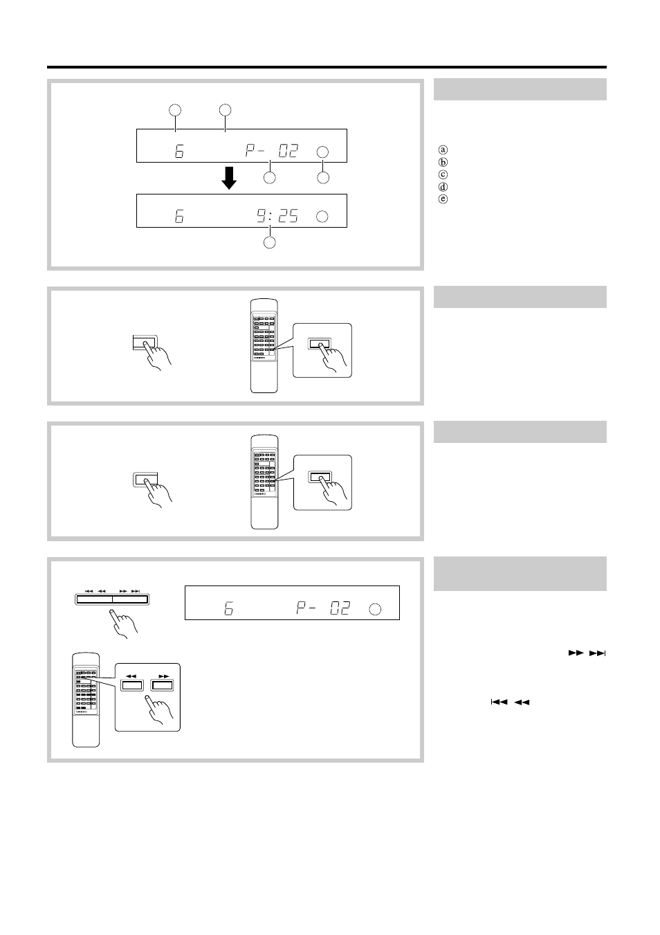 Ba c e d | Onkyo DX-C370 User Manual | Page 15 / 16