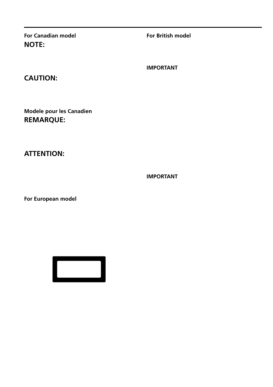 Precautions, Caution, Remarque | Attention | Onkyo CDR-205X User Manual | Page 6 / 52