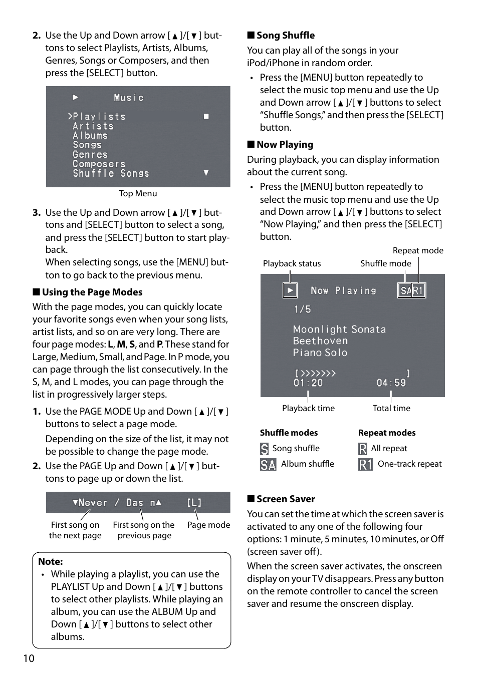 Onkyo Remote Interactive Dock for iPod/iPhone DS-A4 User Manual | Page 10 / 16