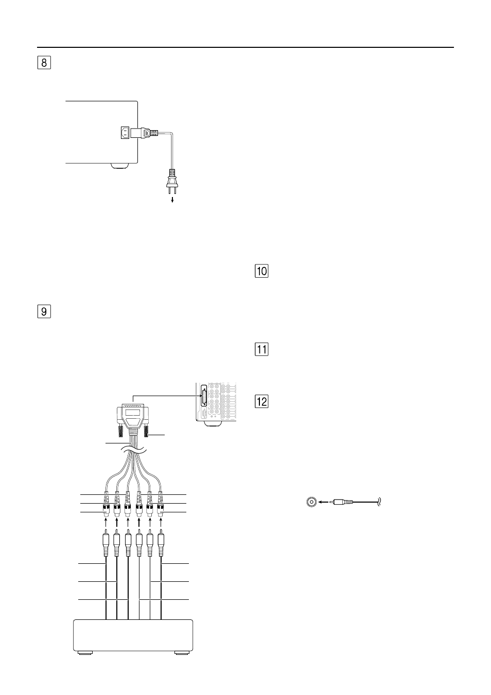 Rear panel facilities, Ac inlet, Multi channel input | Rs 232, Audio in/out, Multi channel input rs 232, I n out out | Onkyo TX-DS989 User Manual | Page 14 / 76