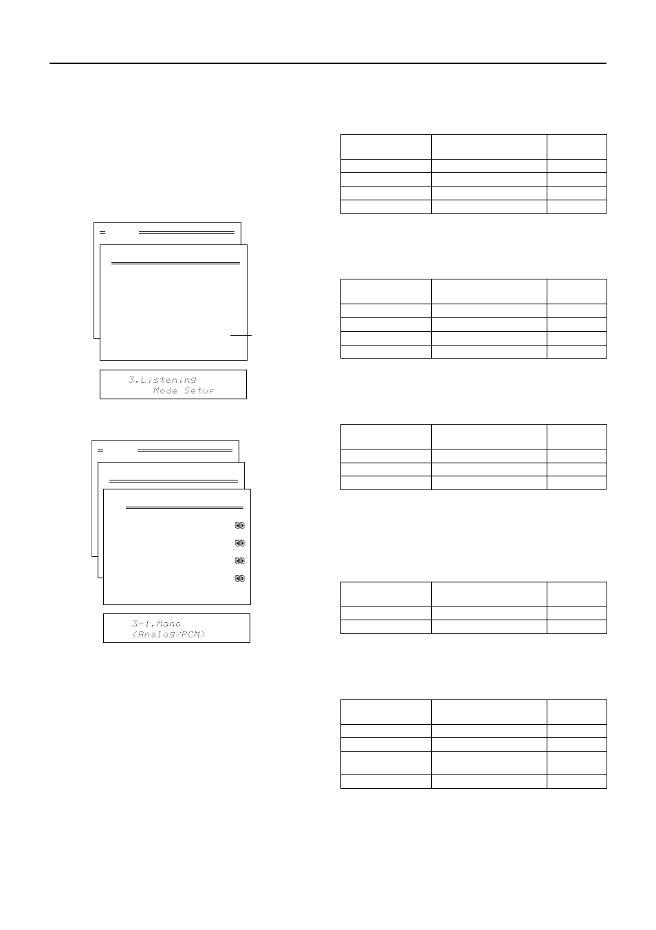 Listening mode setup | Onkyo TX-DS989 User Manual | Page 42 / 76