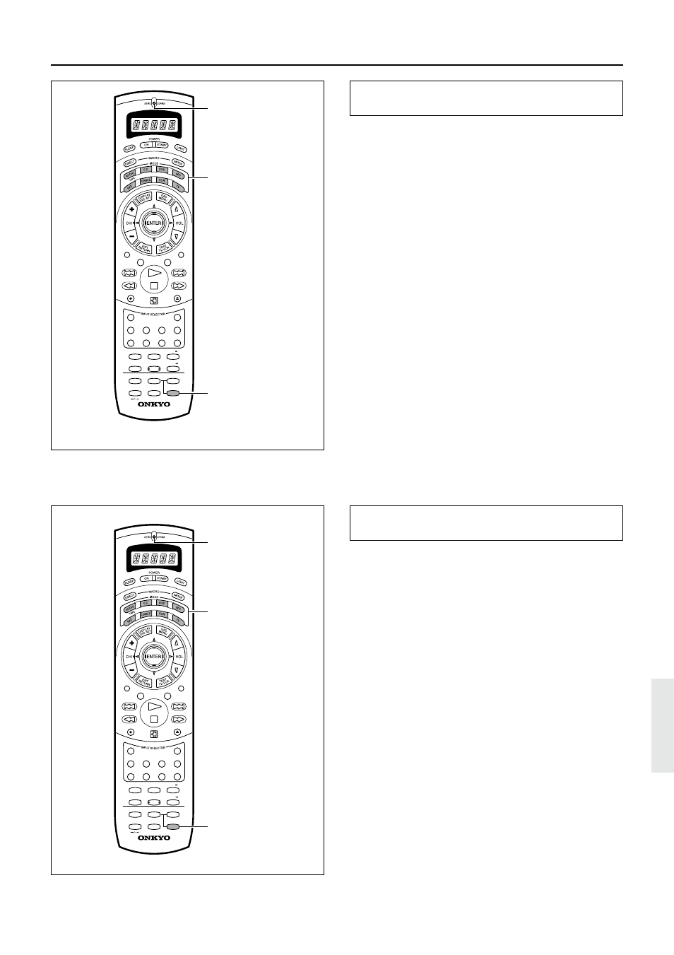 Erasing the programmed command from one button, Press and release the same button again, Press and release the same mode button again | Mode buttons send/learn indicator ent | Onkyo TX-DS989 User Manual | Page 63 / 76