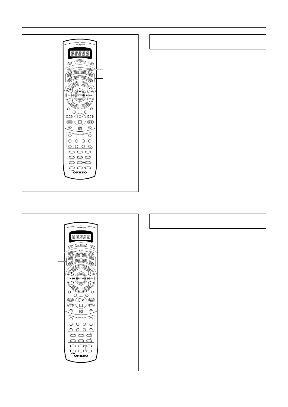 Using a macro function, Press the mode macro button again, Press the direct macro button again | Mode macro mode buttons, Direct macro mode buttons | Onkyo TX-DS989 User Manual | Page 66 / 76