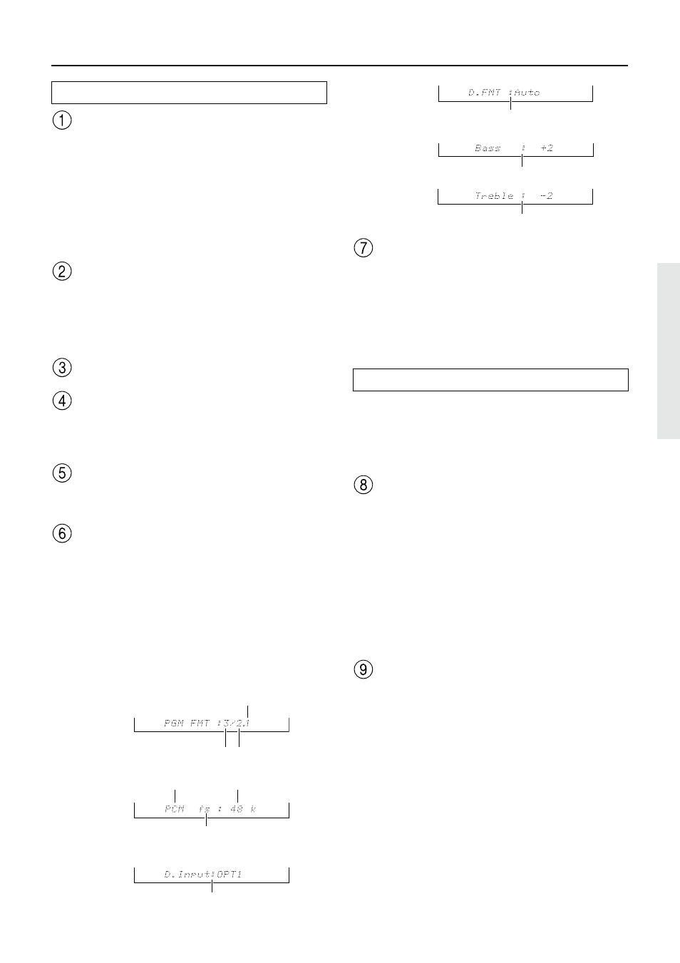 9front panel facilities | Onkyo TX-DS989 User Manual | Page 9 / 76