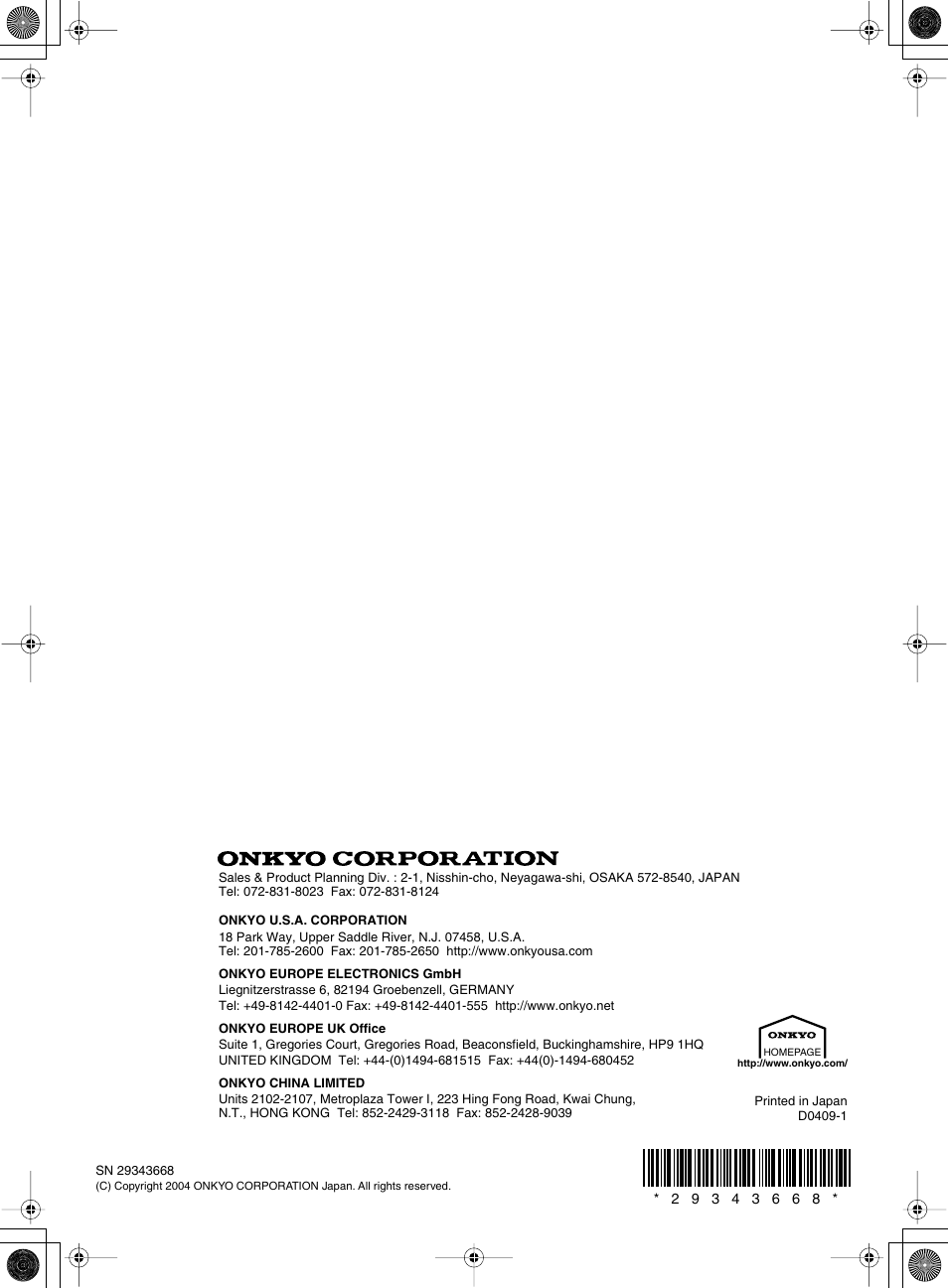 Onkyo TX-NR1000 User Manual | Page 152 / 152