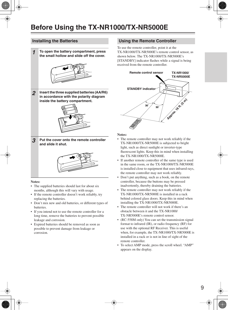 Onkyo TX-NR1000 User Manual | Page 9 / 152