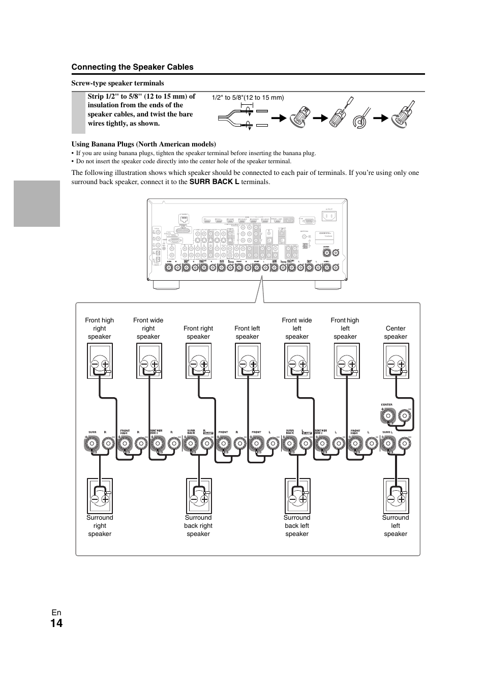 Onkyo TX-NR808 User Manual | Page 14 / 100