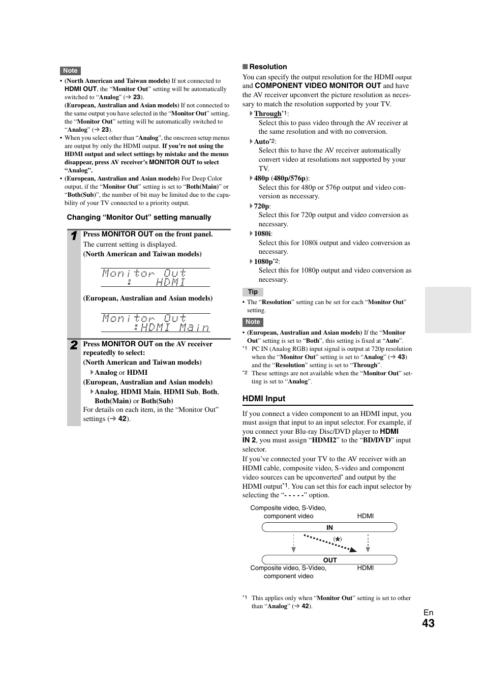 Tton | Onkyo TX-NR808 User Manual | Page 43 / 100