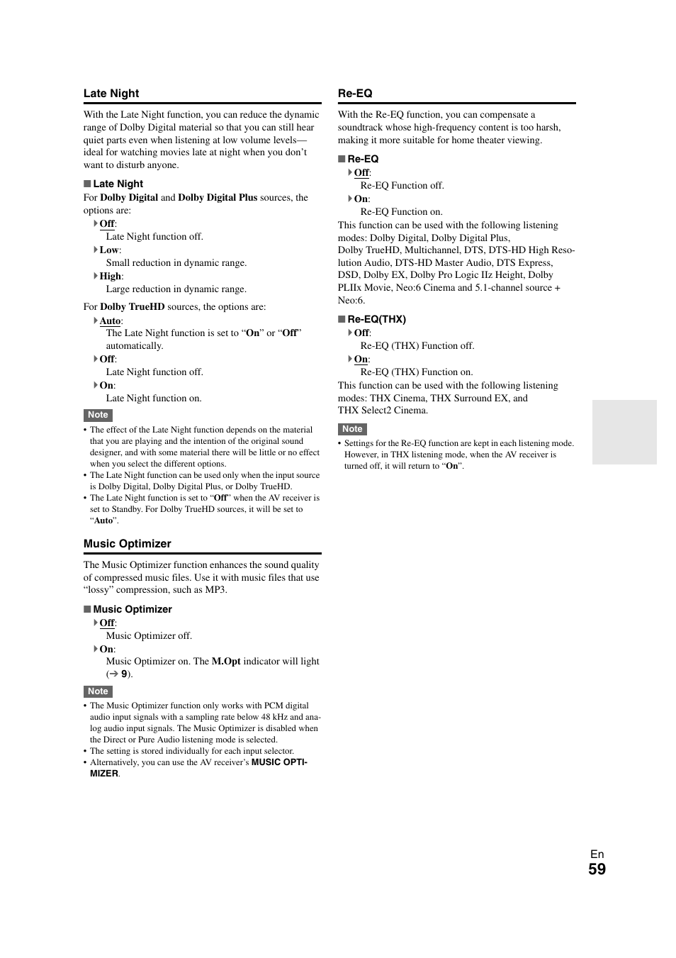 Tton | Onkyo TX-NR808 User Manual | Page 59 / 100