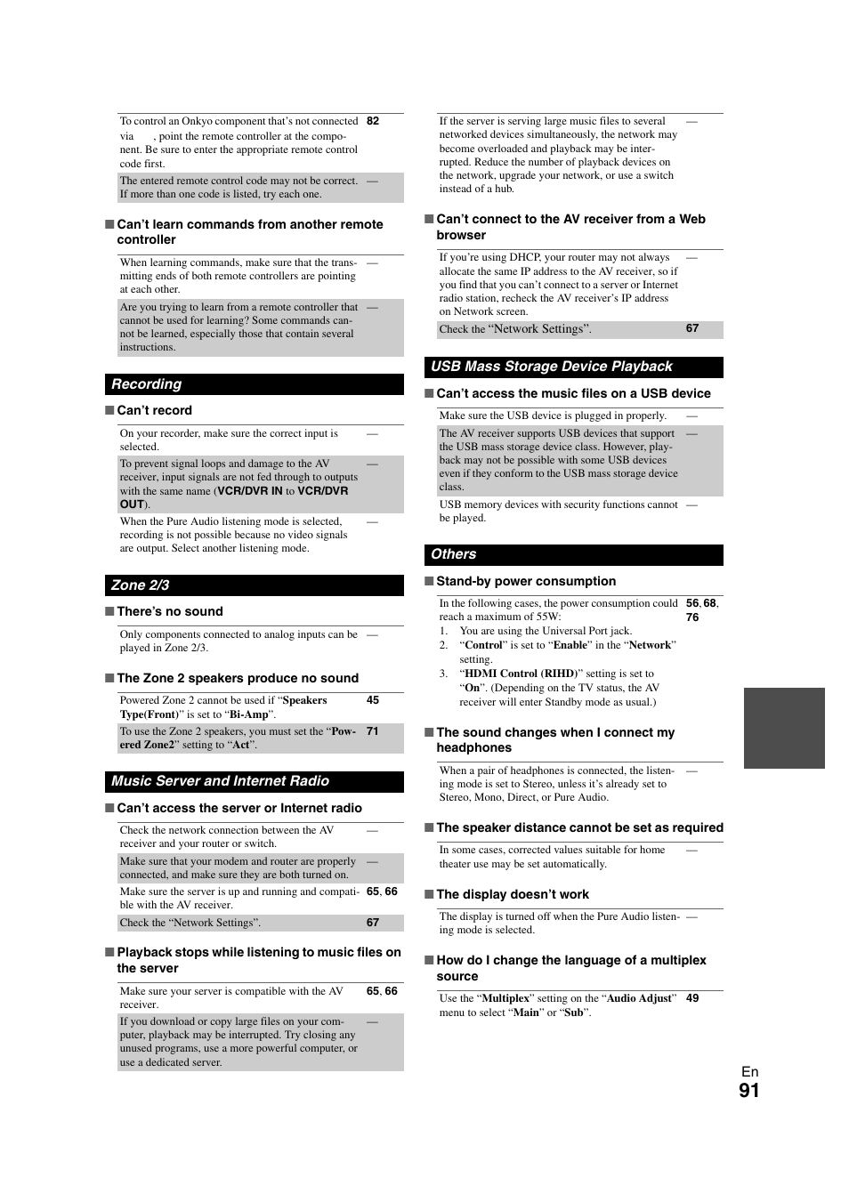 Onkyo TX-NR808 User Manual | Page 91 / 100