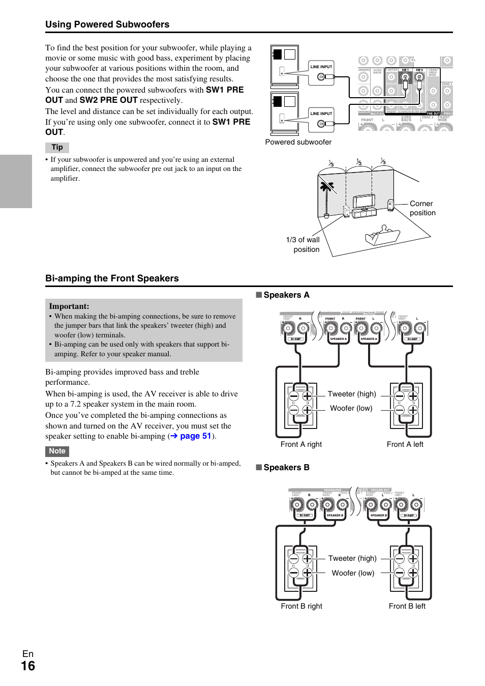 Onkyo AV RECEIVER TX-NR5009 User Manual | Page 16 / 108