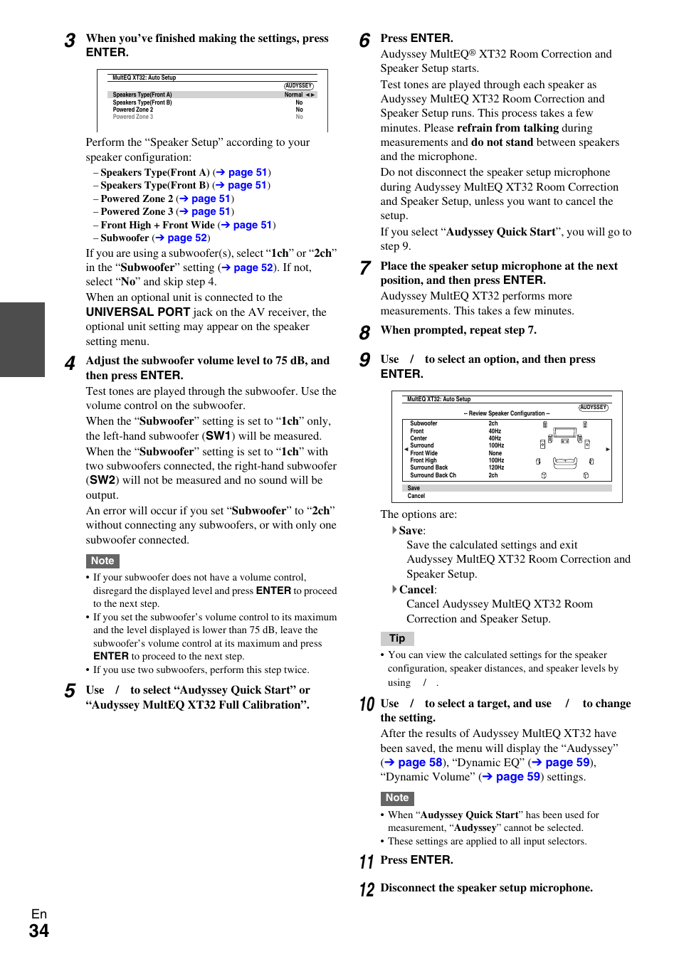 Onkyo AV RECEIVER TX-NR5009 User Manual | Page 34 / 108
