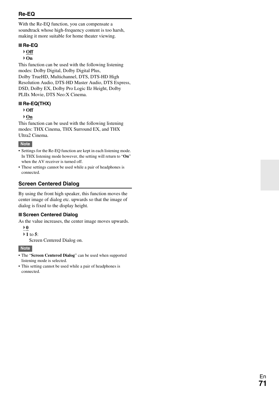 Onkyo AV RECEIVER TX-NR5009 User Manual | Page 71 / 108