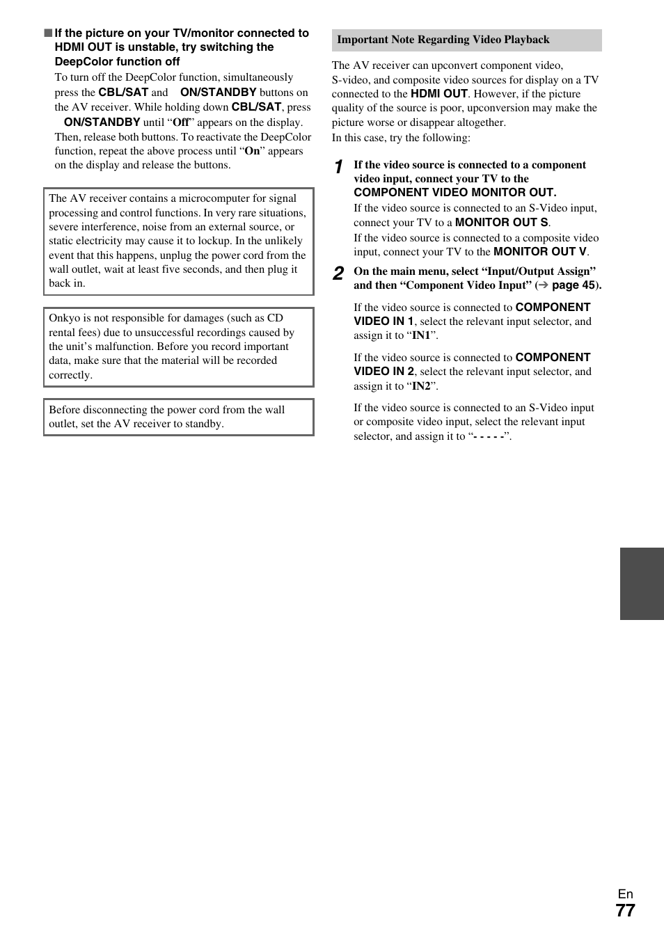 Onkyo HT-RC370 User Manual | Page 77 / 92