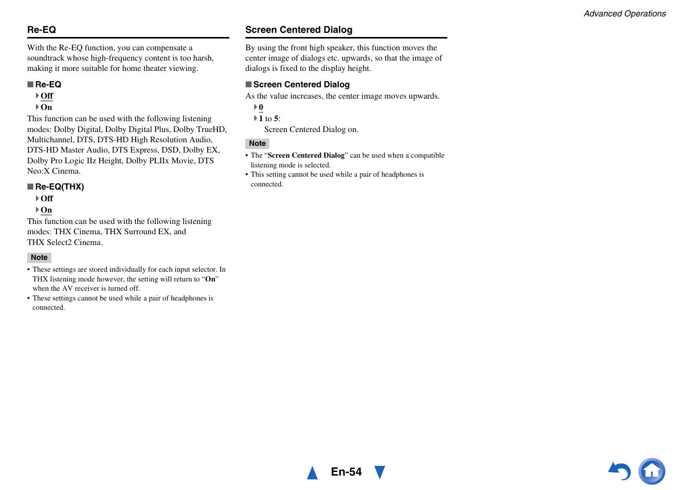 En-54 | Onkyo AV Receiver TX-NR818 User Manual | Page 54 / 156